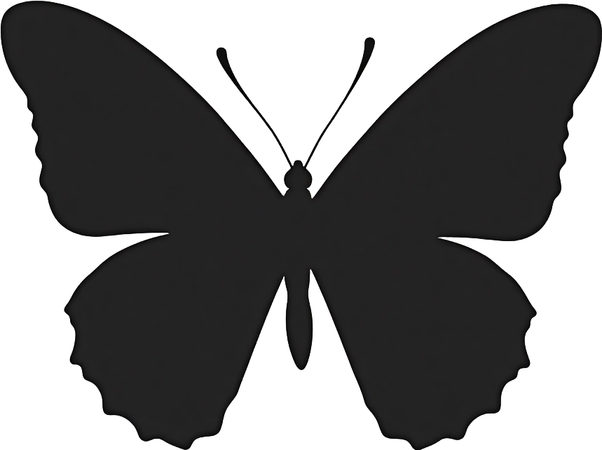 Black Butterfly Silhouette